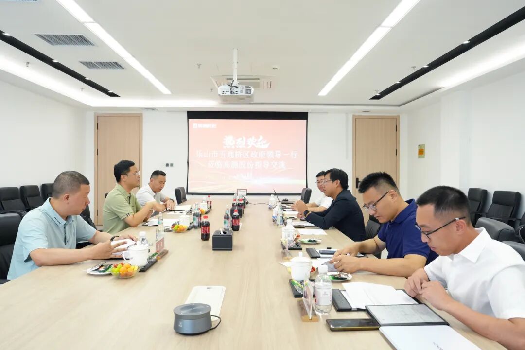 樂山市五通橋區(qū)委書記陳林強一行蒞臨高測股份考察指導